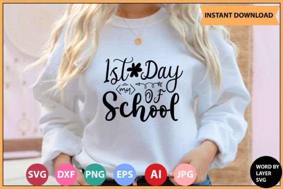 1st Day of School SVG Bundle: Graphics for Crafts