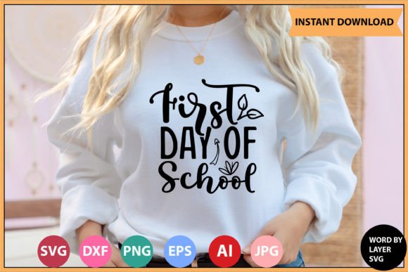 First Day of School SVG Bundle: Graphics for Crafts