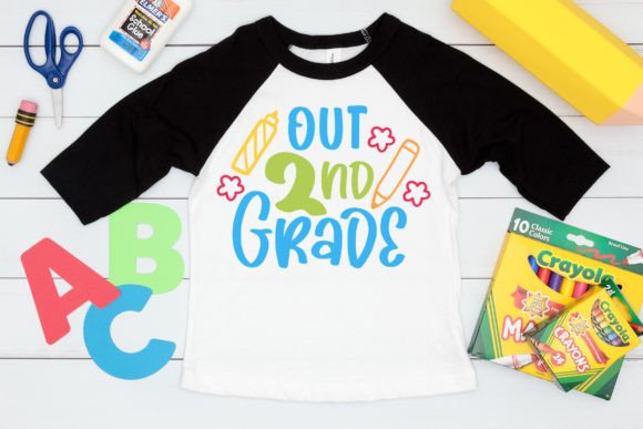 Last Day of School SVG: 2nd Grade Graphics for Crafts
