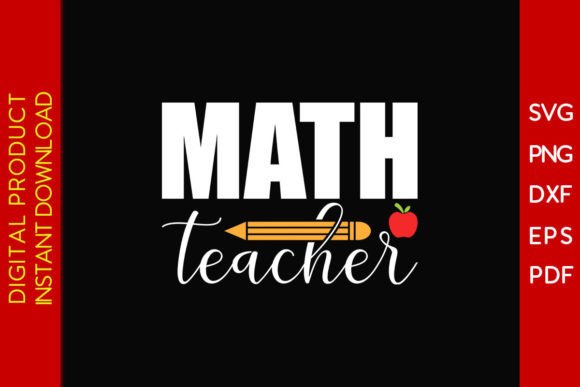 Math Teacher SVG: Graphics for Crafts