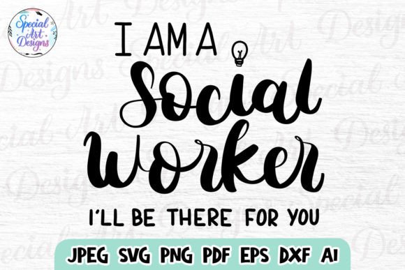 Social Worker SVG: Crafts & Graphics for Branding