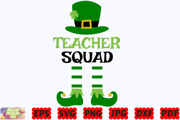 Teacher Squad SVG: Irish Graphics for Crafts