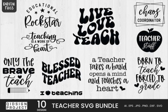 Teacher SVG Bundle: Graphics for Crafts