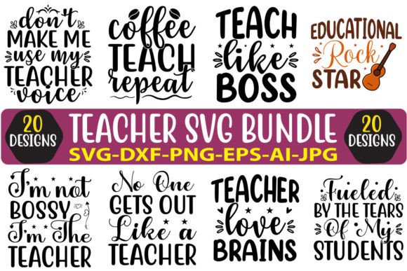 Teacher SVG Bundle Vol. 8: Premium Graphics for Crafts